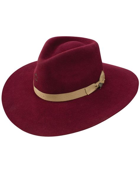 Charlie 1 Horse Womens Highway Wool Hat, Burgundy Charlie 1 Horse Hat, Wool Felt Fabric, Country Hats, Western Hats, Felt Fabric, Hat Band, Wool Hat, Winter Accessories, Western Outfits