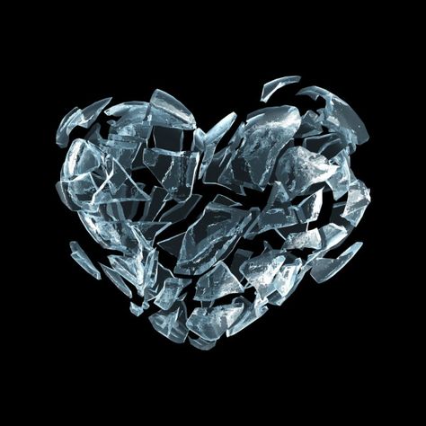 Ice Heart, Persona Anime, Broken Images, Black Background Images, Heart Images, Shattered Glass, Blue City, Image Icon, Warrior Girl