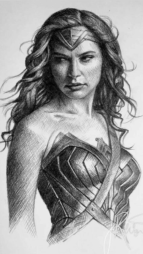 Gal Gadot Sketch, Wonder Women Art, Marvel Women Drawing, Gal Gadot Drawing, Wonder Woman Drawing Sketches, Wonder Woman Drawing Pencil, Woman Drawing Sketches, Wonder Woman Sketch, Wonder Woman Drawing