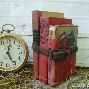 Just added my InLinkz link here: http://knickoftime.net/project-gallery/repurposed-vintage Vintage Book Decor, Old Book Crafts, Equestrian Decor, Painted Books, Book Display, Book Bundles, Western Decor, Decorating Blogs, Old Books