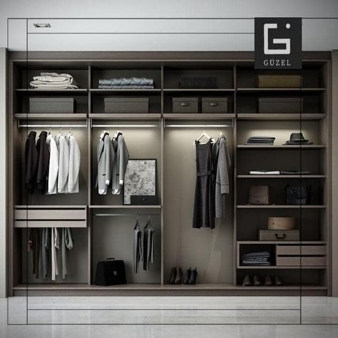 Wardrobe Internal, Tall Wardrobe, Italian Wardrobe, Loft Type, Bedroom Built In Wardrobe, Walk In Closet Design, Wardrobe Door Designs, Luxury Closets Design, Wardrobe Interior Design