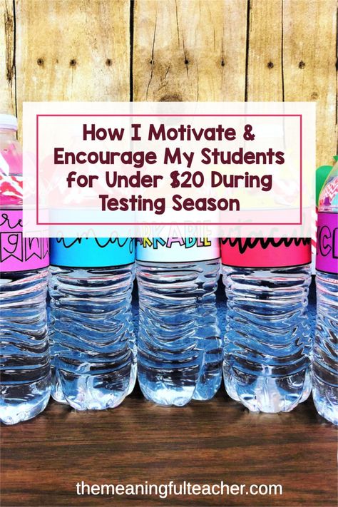 Standardized testing motivation for elementary school students. How I motivate and encourage my students in the classroom for state tests. Ideas of treats, activities, and notes to excite and motivate my students. Achievement Test Snacks, Caaspp Test Motivation, Test Day Encouragement, Treats For Students During Testing, State Testing Snacks For Students, Motivational Testing Treats, State Testing Spirit Week, Snacks For State Testing, Staar Treats For Students