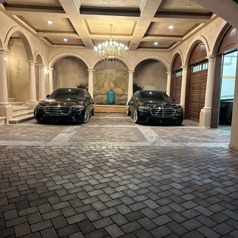 Drive Through Garage, Wheels Aesthetic, 12 Car Garage, Tudor Design, Garage Inspiration, Garage Design Interior, Flower Farms, Beverly Hills Mansion, Modern Tudor