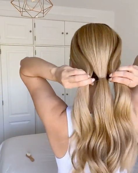 Easy and Beautiful 🔥🥰 Follow @hairs.diy to get more hair style ideas and learn simple beautiful hair styles… | Instagram Easy Updos For Long Hair, Short Homecoming Hair, Easy Hair Updos, Long Hair Updo, Homecoming Hair Down, Hair Videos Tutorials, Hairdo For Long Hair, Half Up Hair, Easter Hairstyles