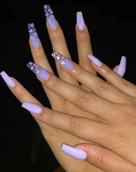 Occasion Nails, Holo Nails, Lilac Nails, Purple Acrylic Nails, Color Changing Nails, Lavender Nails, Pedicure Manicure, Glamour Nails, Purple Nail