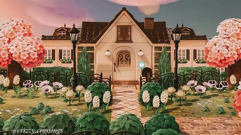 AnimalCrossingNewHorizons, acnh, ACNHinspo, acnhasthetic Acnh Mansion Ideas, Acnh Mansion, Animal Crossing Spring, Spring Mansion, Acnh Inspo, Game Play, Animal Crossing, Mansion, Gaming