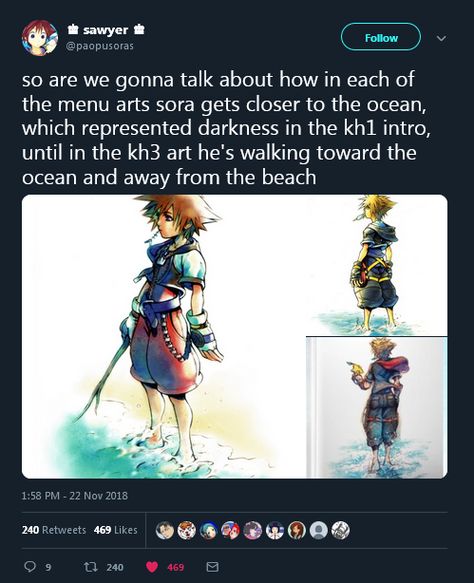 Dude, I'm scared. Everyone is finding hints that Sora will actually turn to darkness in KH3, and I am not having it, dammit! Kingdom Hearts Sora And Kairi, Lingering Will Kingdom Hearts, Kingdom Hearts Birth By Sleep, Kh 3, Kingdom Hearts Games, Kingdom Hearts Funny, Kingdom Hearts Ansem Seeker Of Darkness, Kingdom Hearts Memes Funny, Sora Kingdom Hearts