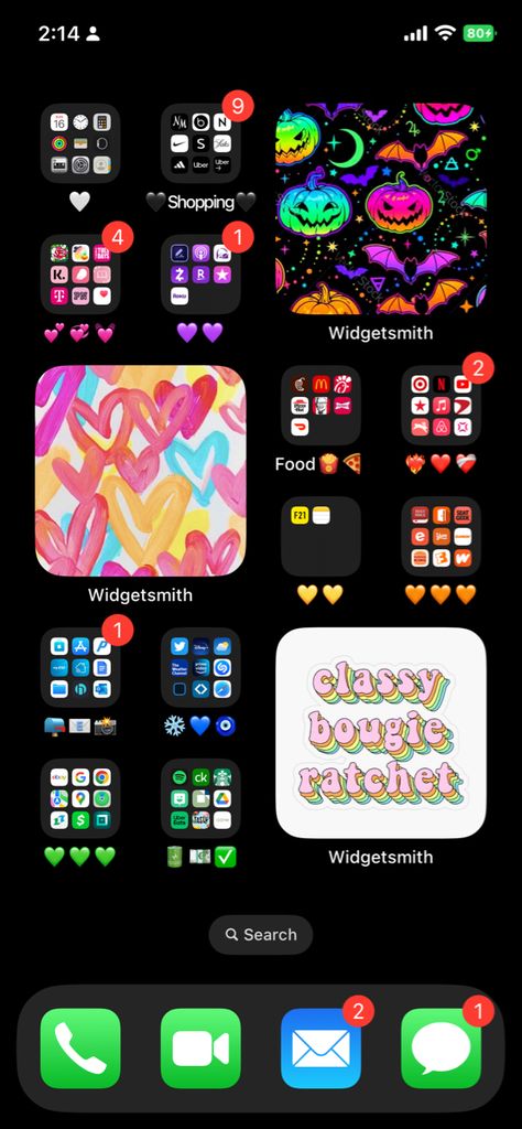 Colorful rainbow Rainbow Homescreen Layout, Rainbow Homescreen, Iphone Home Screen Layout, Screen Layout, Homescreen Layout, Rainbow Theme, Iphone Layout, Colorful Rainbow, Color Combo