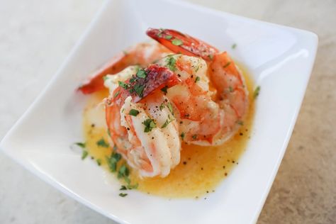 Butter Poached Shrimp Recipe from Sam The Cooking Guy Butter Poached Shrimp, Poached Shrimp, A Lot Of Friends, Lot Of Friends, Shrimp Appetizers, Healthy Dog Treat Recipes, Healthy Pastas, Dog Treat Recipes, Seafood Dishes