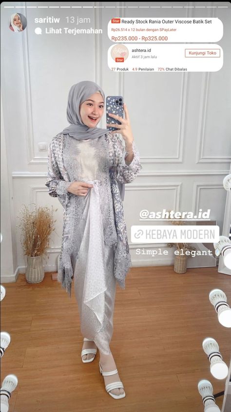 Elegant Muslim Outfits, Graduation Outfit Ideas Hijab, Outfit Kebaya, Graduate Dress, Style Kondangan, Korean Style Hijab, Model Dress Kebaya, Kondangan Outfit, Dress Muslim Modern