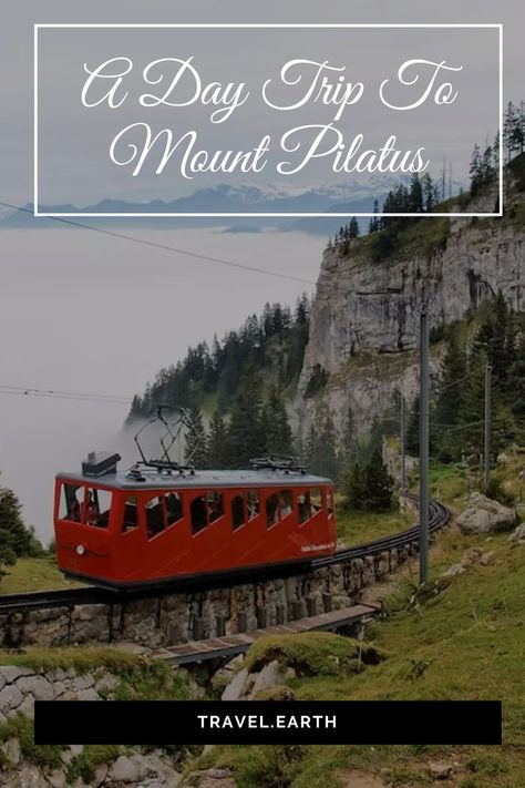 Located in Central Switzerland is Mount Pilatus, a majestic and spectacular natural beauty. This jagged mountain that overlooks Lucerne, stands 2132 meters above sea level. The views of Lucerne and the Swiss Alps from top of Mount Pilatus are simply stunning. Being one of the most scenic spots in Switzerland, a visit to Mt. Pilatus is something that you just cannot miss. Join us on our ascent to Mt Pilatus while taking in the natural beauty of the Swiss Alps. Mount Pilatus, Disney Paris, Road Trip Europe, Lucerne, Snowy Mountains, Swiss Alps, Sea Level, Round Trip, Holiday Destinations