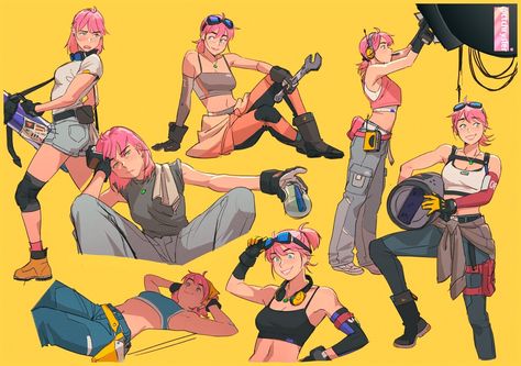 CT в X: «Trying to think what kind of jobs/skills Annie might have. Her mom's a mechanic/engineer so maybe she knows enough to help out with that https://t.co/jy9BARd3mR» / X A Level Art Sketchbook, Make Music, Lgbt Art, Character Poses, She Knows, Art Prompts, Girls Cartoon Art, Illustration Character Design, Drawing Reference Poses