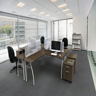 Cheap Office Furniture, L Shaped Executive Desk, Panel Room Divider, Business Furniture, Open Office, Clean Office, L Shaped Desk, Executive Desk, Wood Desk