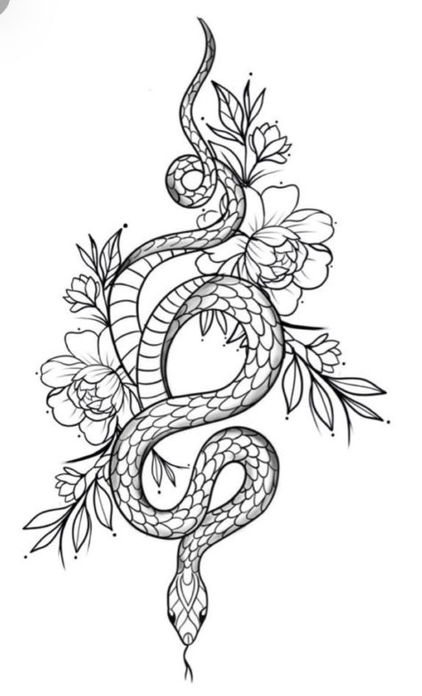 Tattoos Spooky, King Cobra Tattoo, Tattoo Bein Frau, Cobra Tattoo, Sharpie Tattoos, Snake Tattoo Design, Stencil Outline, Hip Tattoos Women, Tattoos Geometric