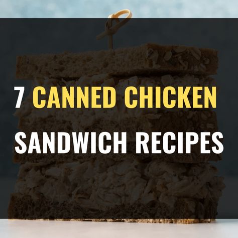 Canned Chicken Bbq Sandwich, Easy Recipes Using Canned Chicken, Canned Chicken Sandwich, Canned Chicken Sandwich Recipes, Using Canned Chicken, New Recipes To Try, Recipes For Chicken, Hot Chicken Sandwiches, Can Chicken Recipes