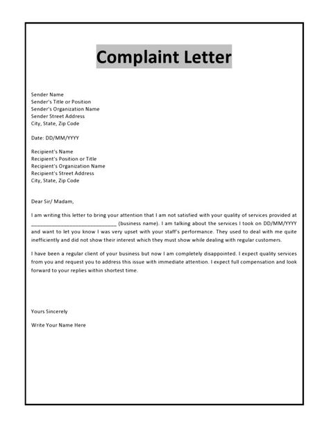 Download complaint letter template 16 Complaint Letter Sample, Formal Complaint Letter, Letter Writing Format, Formal Letter Writing, Complaint Letter, Letter Format Sample, Letter Writing Examples, Writing Examples, Letter Template Word