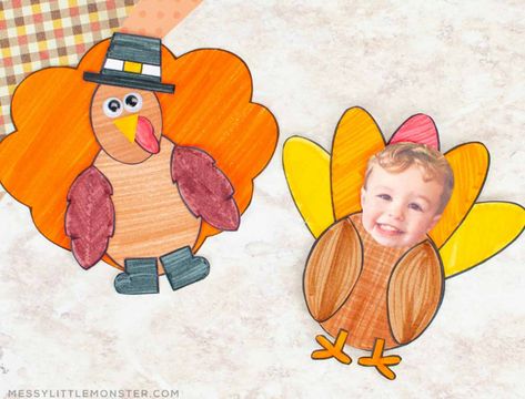 45 Must-Try Turkey Craft Ideas for Creative Kids 🦃 - Press Print Party Turkey Craft Template, Community Helpers Crafts, Turkey Template, Fun Thanksgiving Crafts, Turkey Handprint, Thanksgiving Crafts Preschool, Turkey Coloring Pages, Thanksgiving Classroom, Thanksgiving Craft