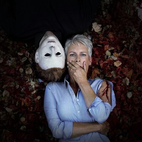 Jamie Lee Curtis - Halloween H40 (2018) Jamie Lee Curtis Halloween, Halloween Themed Movies, New Halloween Movie, Halloween Franchise, Danny Mcbride, John Rambo, Best Halloween Movies, Halloween Film, Lee Curtis