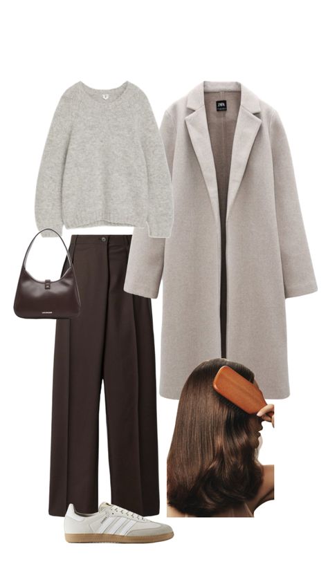 Brown Trousers Outfit, Brown Pants Outfit, Outing Outfit, Ivy League Style, Winter Fashion Outfits Casual, Stylish Work Attire, Looks Party, Muslimah Fashion Outfits, Arab Fashion