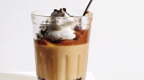 Caramel Budino with Salted Caramel Sauce Recipe | Bon Appetit Caramel Budino, Salted Caramel Sauce Recipe, Caramel Pudding, Caramel Recipes Sauce, Salted Caramel Sauce, Think Food, Köstliche Desserts, Caramel Sauce, Eat Dessert