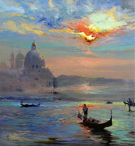 Venice Painting, Piskel Art, Oil Painting Inspiration, Painting Competition, Image Nature, Painting Painting, Beginner Painting, Online Painting, Painting Abstract