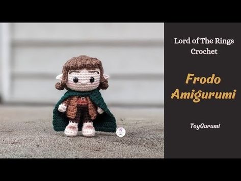 Lord of the Rings Crochet Series || How to Crochet Frodo Amigurumi Pattern || Crochet Frodo Pattern - YouTube Lord Of The Rings Crochet, Aragorn Lotr, Amigurumi Doll Pattern, Legolas, Diy Crochet Projects, Crochet Doll Pattern, Amigurumi Free Pattern, Crochet Gifts, How To Crochet