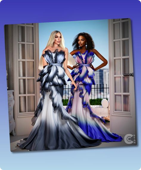 Sims 4 Clothing CC: Georgina Chapman  8217 s Layered Tulle Gown From MET Gala 2024 Sims 4 Cc Mermaid Dress, Sims 4 Haute Couture Cc, Sims 4 Cc Gown Dress, Sims 4 Fancy Dress, Sims 4 Gown, 2024 Party, Georgina Chapman, Sims 4 Cc Download, Met Gala Outfits