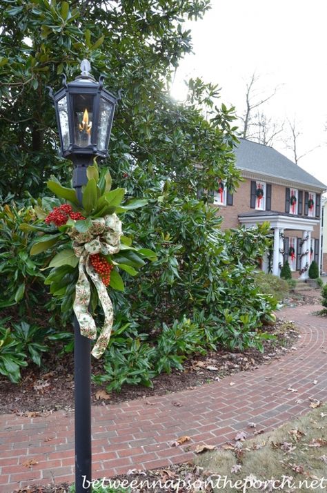 Christmas Lantern Decorated with Greenery Decorating A Lantern For Christmas, Christmas Lamp Post Decorations, Christmas Lanterns Decorated, Christmas Lamp Post, Christmas Banister, Cute Christmas Presents, Christmas Vacation Movie, Box Wood Shrub, Christmas Lamp