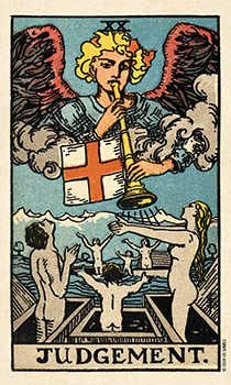 Tarot Waite, Judgement Tarot, Judgement Tarot Card, Tarot Cards Major Arcana, Rider Waite Tarot Cards, All Tarot Cards, Rider Waite Tarot Decks, Tarot Significado, Online Tarot