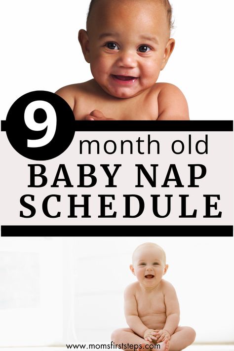 Ideal 9 month old baby nap schedule plus expert tips for how to implement a nap schedule for 9 month old baby. Article includes guidance on wake windows, age-appropriate sleep needs for 9 month old baby, and developmental milestones that may impact sleep. Schedule For 6 Month Old, 10 Month Old Schedule, 7 Month Old Sleep, 5 Month Old Sleep, 6 Month Old Sleep, Wake Windows, Baby Language, 9 Month Old Baby, Baby Schedule