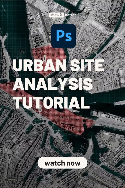 Urban Site Analysis Tutorial Urban Site Analysis, Photoshop Shortcut, Urban Analysis, Photoshop Digital Background, Photoshop Styles, Site Analysis, Lightroom Presets Bundle, Creative Photoshop, Photoshop Painting