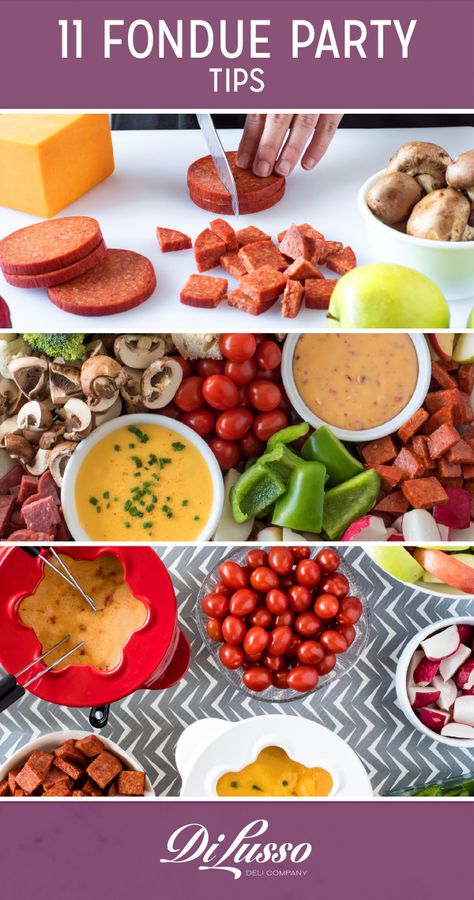 Fondue Dinner Party, Cheese Fondue Dippers, Cheese Fondue Party, Fondue Recipes Meat, Best Cheese Fondue, Easy Cheese Fondue, Fondue Dippers, Melting Pot Recipes, Easy Fondue