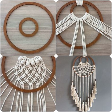 Macrame wall hanging | Macrame wall hanging | By Yeliz Craft Macrame Designs, Macrame Dream Catcher, Diy Crochet Bag, Wall Hanging Macrame, Hanging Macrame, Macrame Ideas, Macrame Design, Crafts Projects, Beaded Bracelets Diy