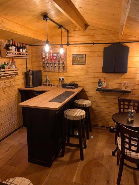 Small L Shaped Bar Ideas, Bar Shed Plans, Vintage Sports Bar Basement, Bar House Ideas, Corner Bar Shelves Ideas Liquor, Home Pub Room Bar Designs, Man Cave Designs Basement, Mancave Bar Ideas Diy, Home Pub Ideas Man Caves