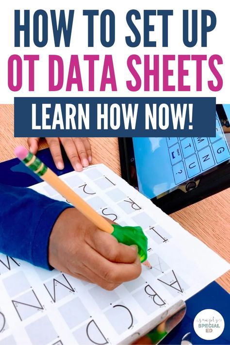 Setting up data sheets for your occupational therapy students is a lot of work! But things just got a whole lot easier with these data sheets that are set and ready to go for you. These data shes include goals, behavior, toileting, tooth brushing, hand washing and more. Measure your occupational therapy goals with ease with these occupational therapy data collection sheets today! Back To School Occupational Therapy, Occupational Therapy School Based Ideas, Occupational Therapy Classroom Setup, School Based Occupational Therapy Activities, Occupational Therapy School Based, Occupational Therapy Organization, School Based Occupational Therapy Ideas, School Occupational Therapy Activities, Preschool Occupational Therapy