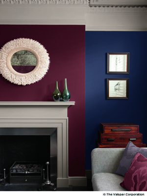 Dark Wall Paint Colors, Dark Wall Paint, Maroon Room, Maroon Living Room, Stacked Suitcases, Classic Wainscoting, Burgundy Room, Burgundy Bedroom, Balinese Design