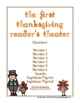 This reader's theater script has been adapted from the children's book The First Thanksgiving. It has been written for nine parts.Students can ... Thanksgiving Readers Theater, Theater Script, Thanksgiving Readings, Teaching Thanksgiving, Readers Theater Scripts, The First Thanksgiving, Reader's Theater, Thanksgiving Lessons, Thanksgiving School