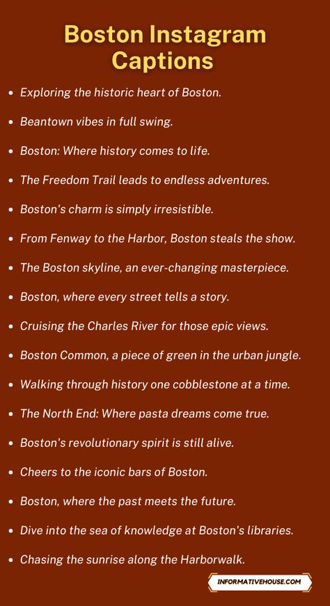 Boston Instagram Captions to Engage Followers! 4th Of July Captions, July Captions, Captions For Pictures, Instagram Captions For Pictures, Winter Poetry, Welcome February, February Month, Captions For Instagram Posts, First Instagram Post