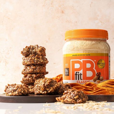 No-Bake Protein Cookies Protein Cheesecake, Peanut Flour, Oat Fiber, Peanut Butter Powder, Butter Spread, Protein Cookies, Bake Cookies, High Protein Low Carb, Quick Oats