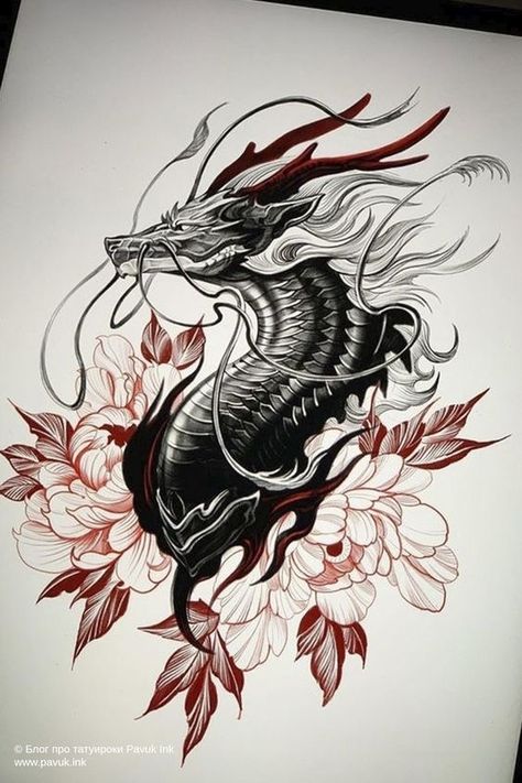 Tattoo Japonais, Japanese Dragon Drawing, Dragon Tattoo Sketch, Dragon Japanese, 16 Tattoo, Dragon Tattoo Art, Japanese Dragon Tattoo, Dragon Sleeve Tattoos, Dragon Tattoo For Women