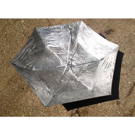 How To Make A DIY Reflective Photography Umbrella - Bright Hub Reflective Photography, Photography Umbrella, Photography Storage, Avant Garde Photography, Reflector Photography, Solar Umbrella, Solar Cooker, Umbrella Photography, Photography Software