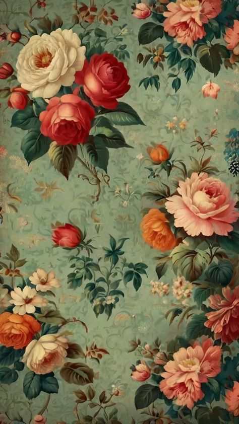 Retro Charm: Timeless Vintage Wallpaper Ideas for Every Screen and Space | by PrimePicks | Jun, 2024 | Medium Vintage Wallpaper Ideas, Wallpaper Ideas For Home, 1940s Wallpaper, Vintage Floral Backgrounds, Stunning Aesthetic, Vintage Wallpapers, Floral Words, Fruit Wallpaper, Retro Background