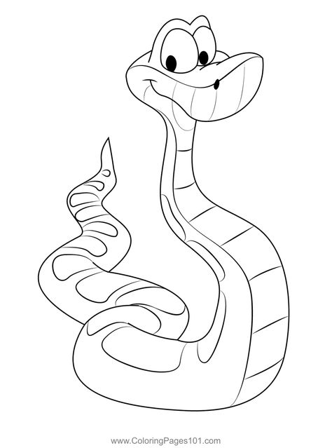 Snek Coloring Page Snakes Coloring Pages, Snake Colouring Pages, The Jungle Book Coloring Pages, Reptile Coloring Pages, Lizard Coloring Pages Free Printable, Lemur Coloring Page, The Jungle Book 2, Snake Coloring Pages, Snake Drawing