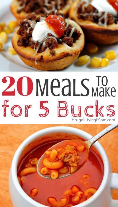 Trying to save money on your grocery budget? Here are 20 cheap meals that will save you a bundle. Frugal Cooking, Budget Cooking, Meals To Make, Cheap Easy Meals, Grocery Budget, Dinner On A Budget, Inexpensive Meals, Cheap Dinner Recipes, Money Saving Meals