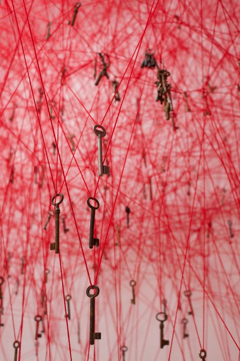 Chiharu Shiota, Red String, Venice Biennale, Art Installation, Sculpture Installation, Land Art, Conceptual Art, Art Abstrait, Art Plastique