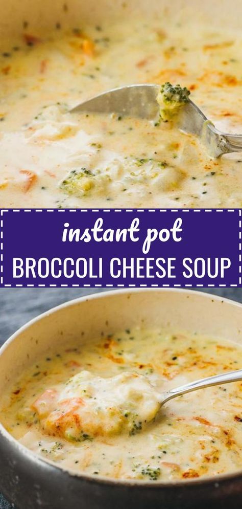 Instant Pot Broccoli Cheese Soup, Panera Soup, Instant Pot Broccoli, Pot Recipes Healthy, Instant Pot Soup Recipes, Broccoli Cheese Soup, Instant Pot Soup, Broccoli Cheese, Instant Pot Dinner Recipes