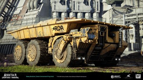 ArtStation - Avatar: Frontiers of Pandora - RDA mining truck, Alexey Bondarev Sci Fi Truck Concept Art, Avatar Vehicles, Avatar Rda, Mining Vehicle, Space Mining, Frontiers Of Pandora, Mining Truck, Military Robot, Space Ship Concept Art