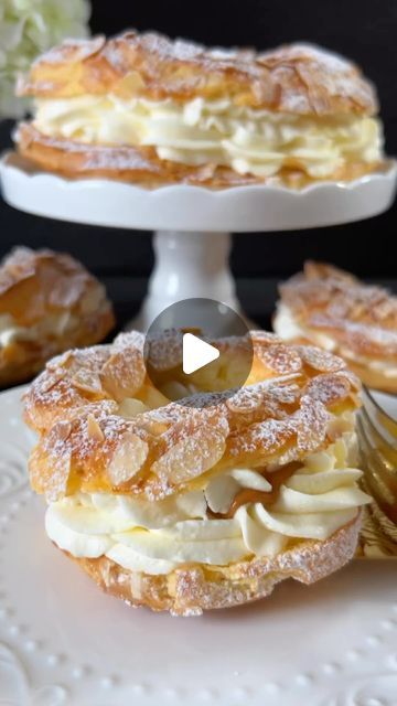 Mini Cream Puffs, Mini Cream Puff, Traditional Baking, Choux Dough, Creme Puff, Cream Puff Recipe, Vanilla Filling, Paris Brest, Puff Recipe