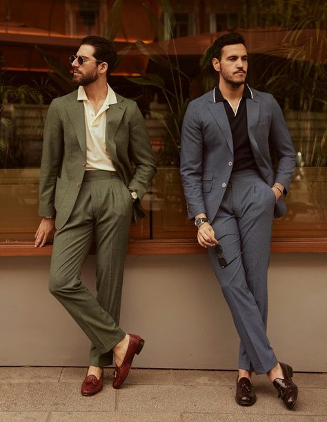 Men Italian Wedding Guest, Mens Suit Summer Wedding Guest, Summer Men Wedding Outfit, Cocktail Wedding Outfit Men, Old Money Wedding Outfit Men, Men Wedding Guest Outfit Spring, Italian Wedding Suit For Men, Havana Suit Men, Italian Formal Dress Men