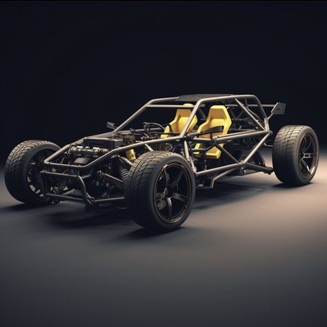 Fsae Car, Buggy Design, F1 Chassis Design, Go Kart Designs, Wojskowy Humor, Sandrail Buggy, Go Kart Chassis Design, Tamiya Monster Beetle, Kart Cross